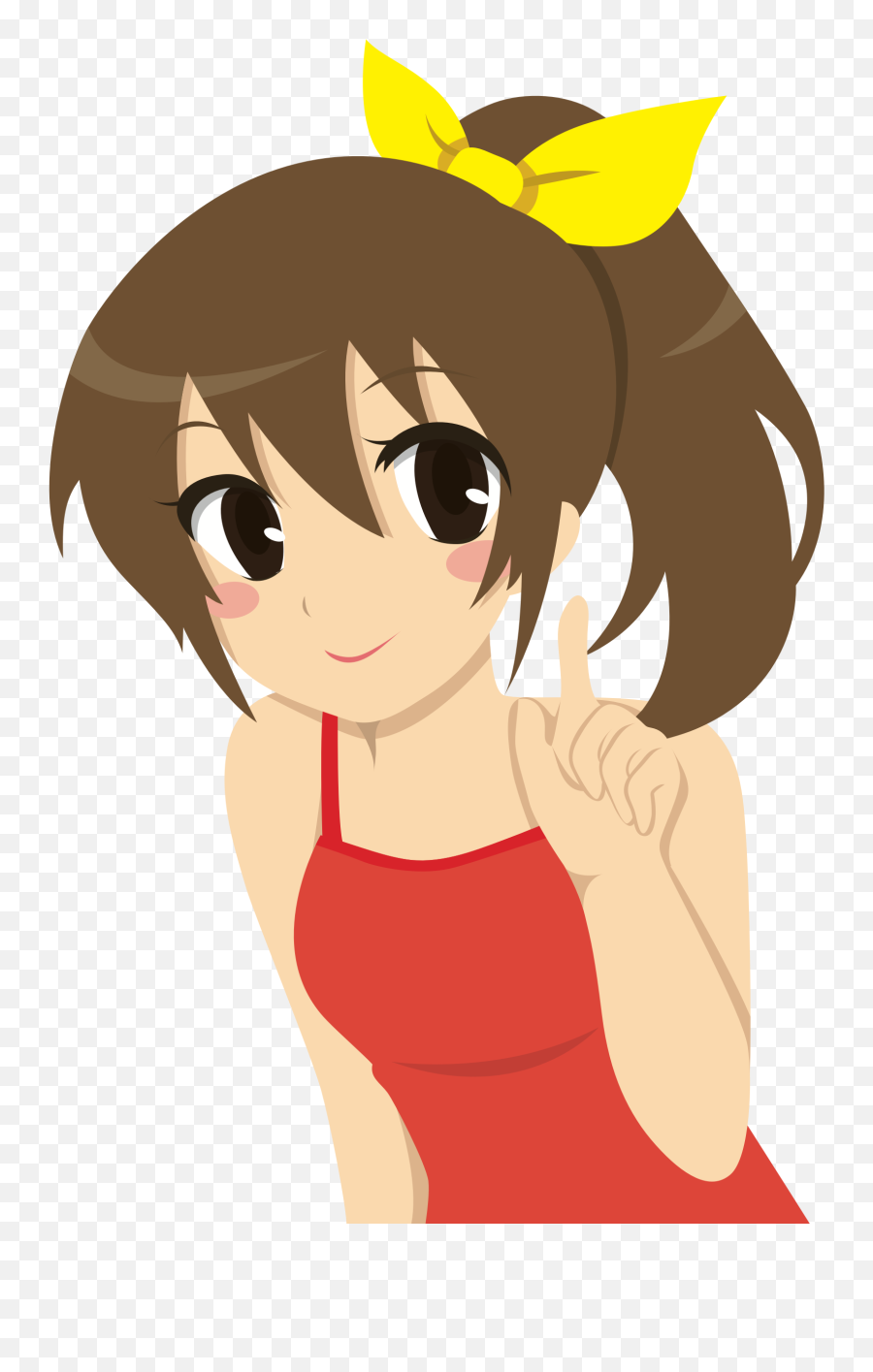Cute Anime Girl Png Free Download - Animi Girl Cartoon Png Emoji,Girl Png