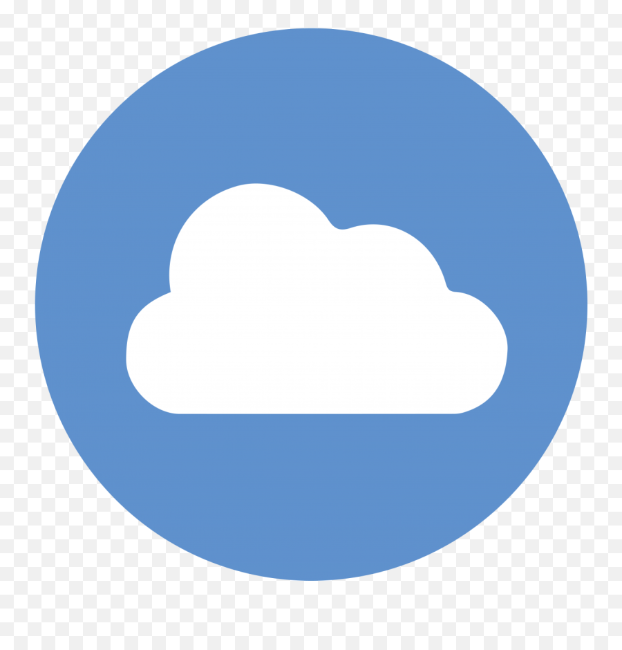 Cloud Logo - Blue Cloud Storage Icon Emoji,Cloud Logo
