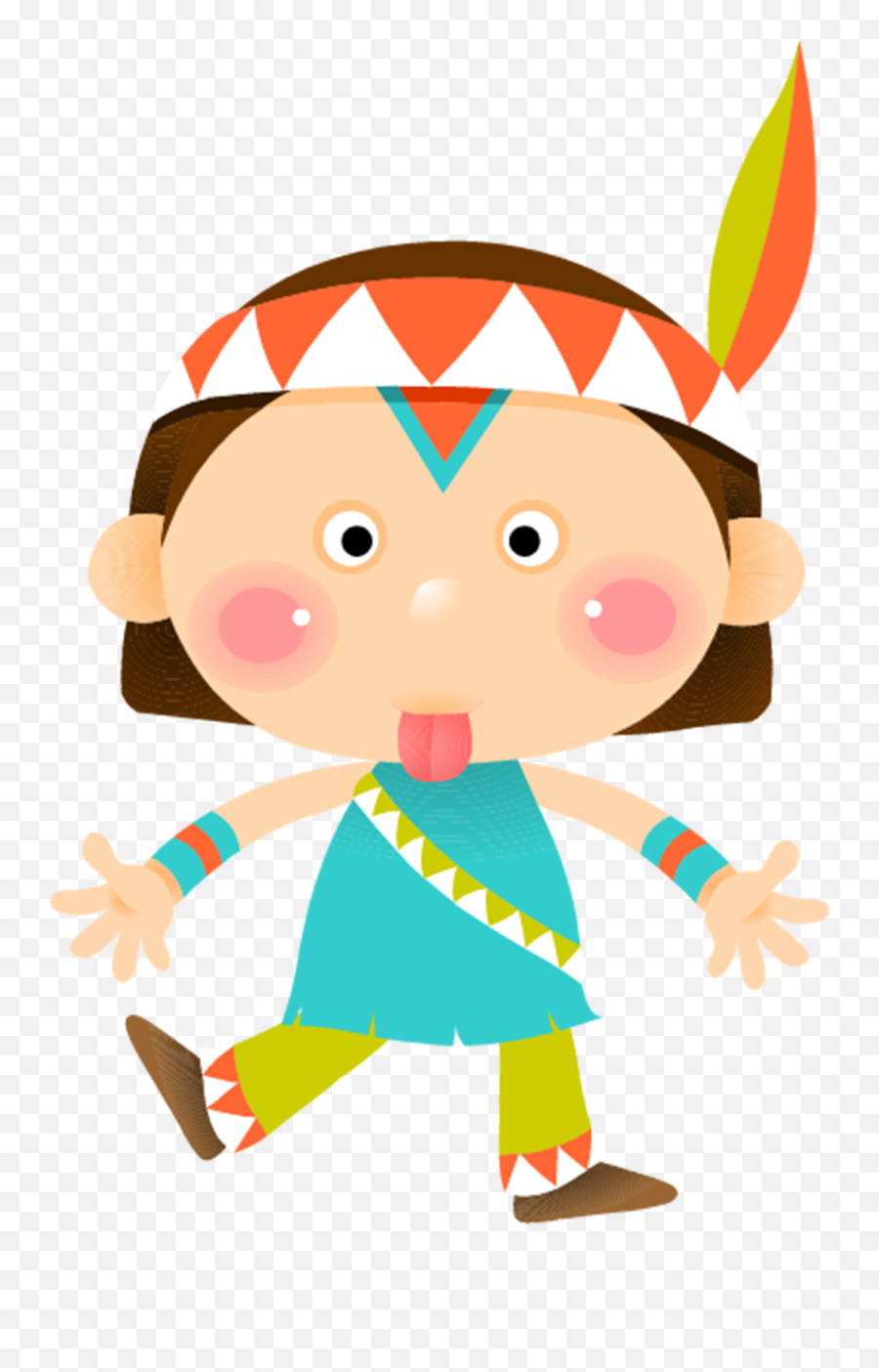 Indians Clipart Amerindians - Vector Transparent Cartoon Gimtadienio Kvietimai Emoji,Pocahontas Clipart