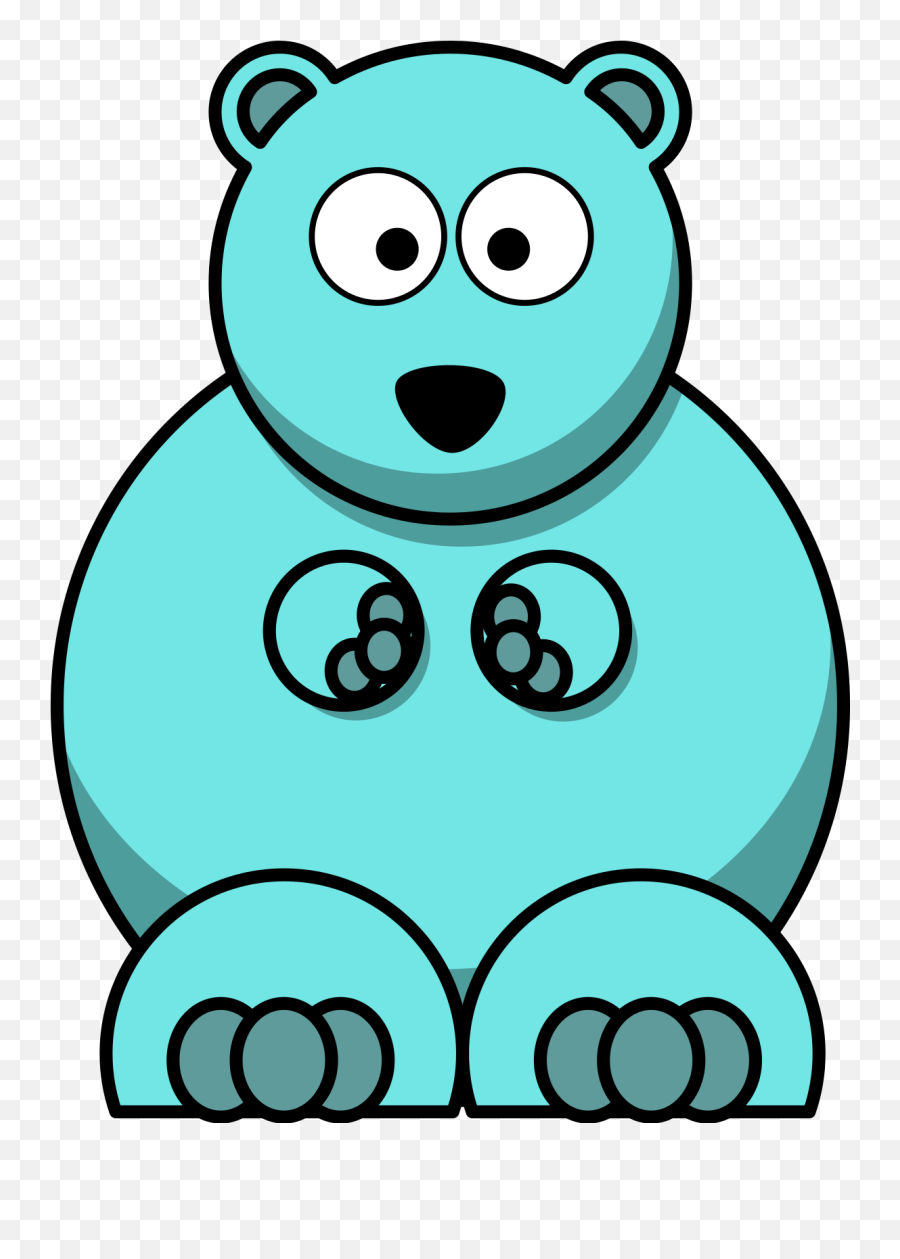 Light Blue Bear Svg Vector Light Blue Bear Clip Art - Svg Emoji,Bear Clipart Png
