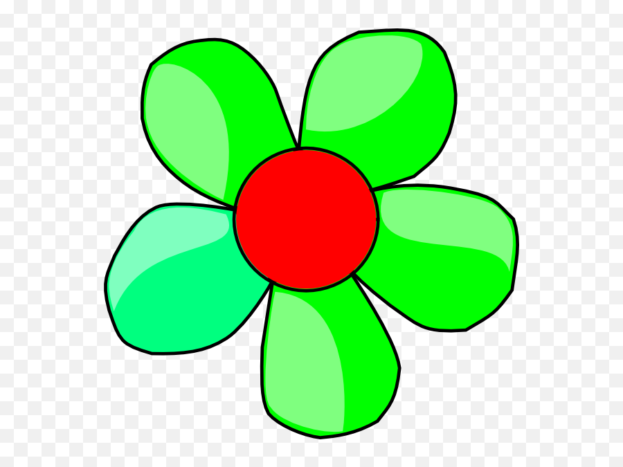 Green Flower Clipart - Clipart Suggest Emoji,Hippie Flower Clipart