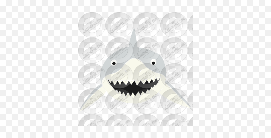 Shark Stencil For Classroom Therapy Use - Great Shark Clipart Emoji,Shark Tooth Clipart