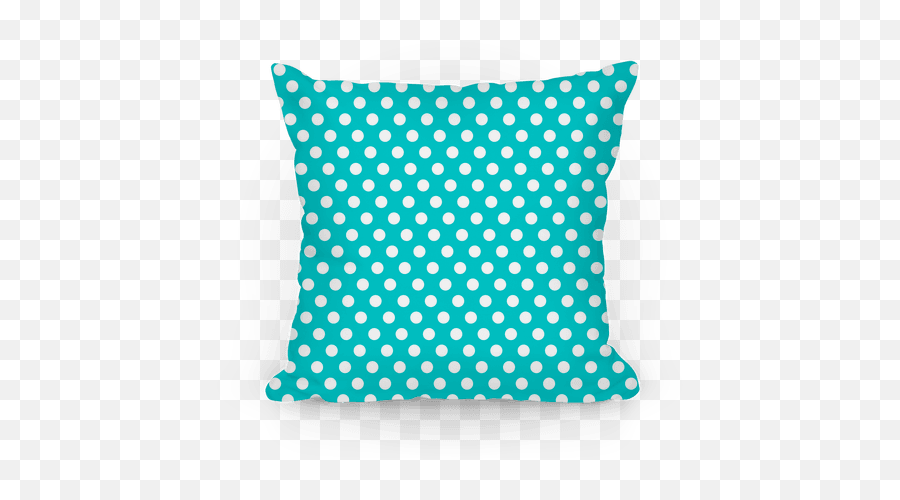 Teal Polka Dot Pattern Pillows Lookhuman Emoji,Polka Dot Pattern Png