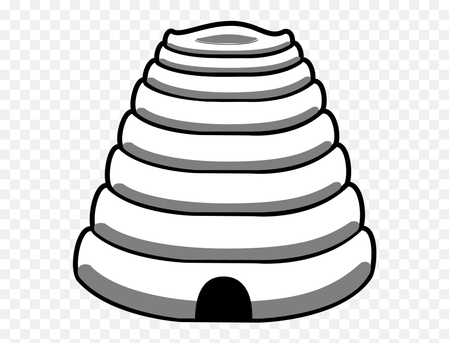 Free Bee Hive Clip Art Black And White Download Free Clip - Cartoon Bee Hive Outline Emoji,Bee Clipart Black And White