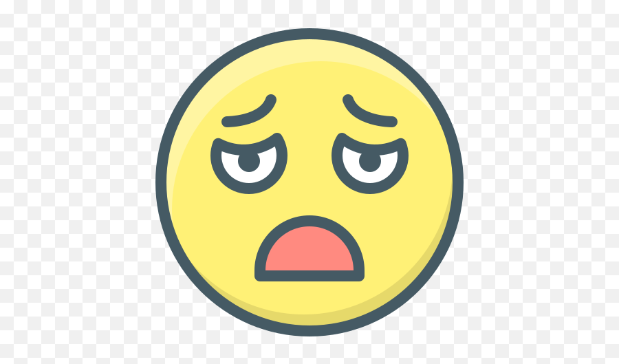 Chagrin Emoji Face Sad Sick Icon - Free Download,Emoji Face Transparent