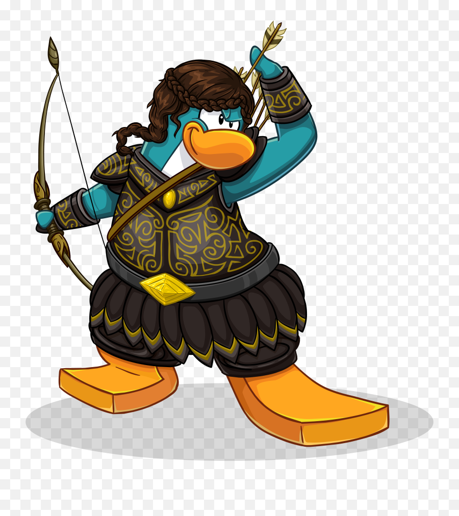 Club Penguin Wiki - Club Penguin Bow And Arrow Clipart Fictional Character Emoji,Bow And Arrow Clipart
