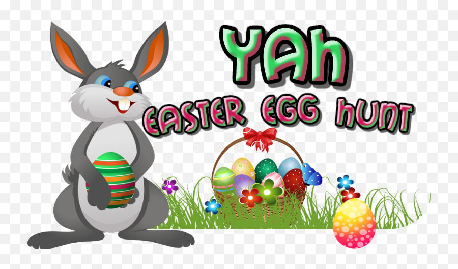 Yah Egghunt 1 - Easter Bunny Png No Background Emoji,Easter Egg Hunt Clipart