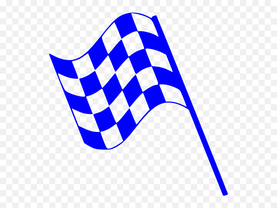 Blue Racing Flag Png - 582x597 Png Clipart Download Checkered Flag Clipart Emoji,Flag Png