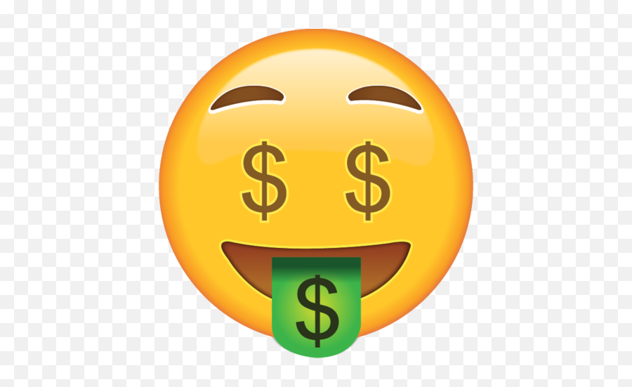 Money Face Emoji Money Emoji Emoji Stickers Emoji - Money Face Emoji,Thinking Emoji Clipart