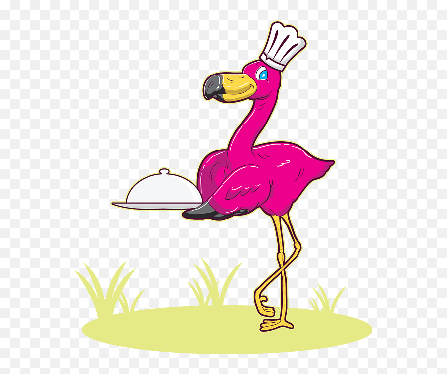 Flamingo Chef Professional Cook Gift Idea Round Beach Towel - Flamingo Chef Emoji,Bob Ross Clipart
