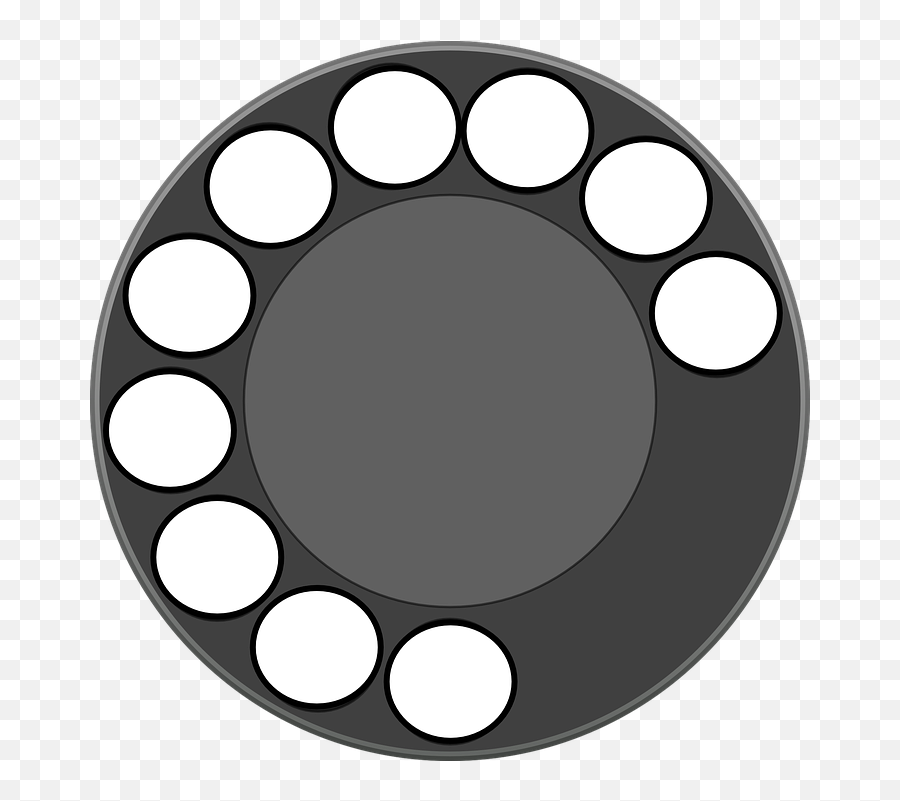 Rotary Dial Phone Retro Telephone Round - Phone Dial Rotary Dial Emoji,Phone Vector Png