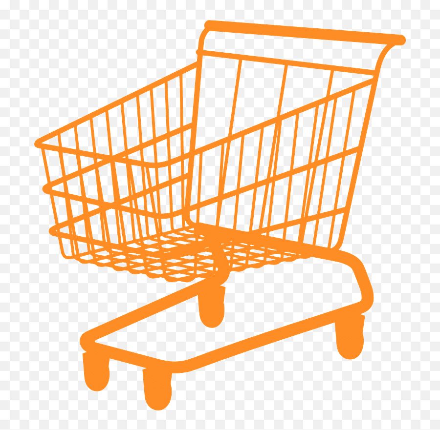 Empty Shopping Cart Silhouette - Empty Shopping Cart Clipart Emoji,Golf Carts Clipart