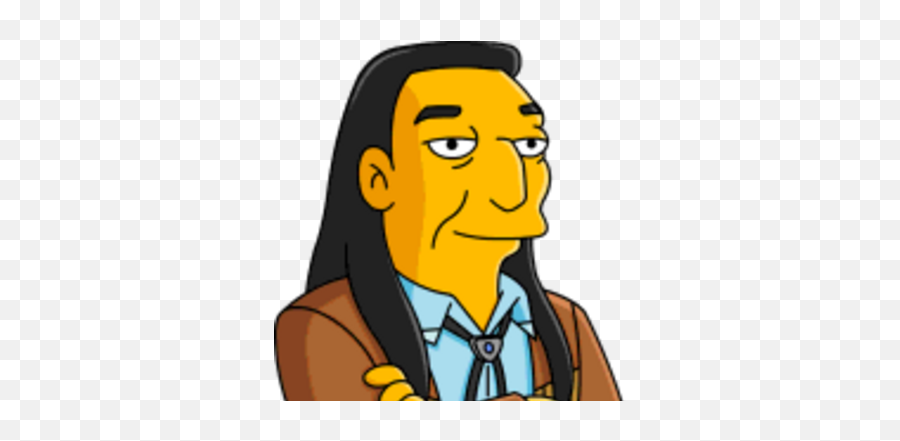 God Bless Native America - Tribal Chef Los Simpson Emoji,God Bless America Clipart