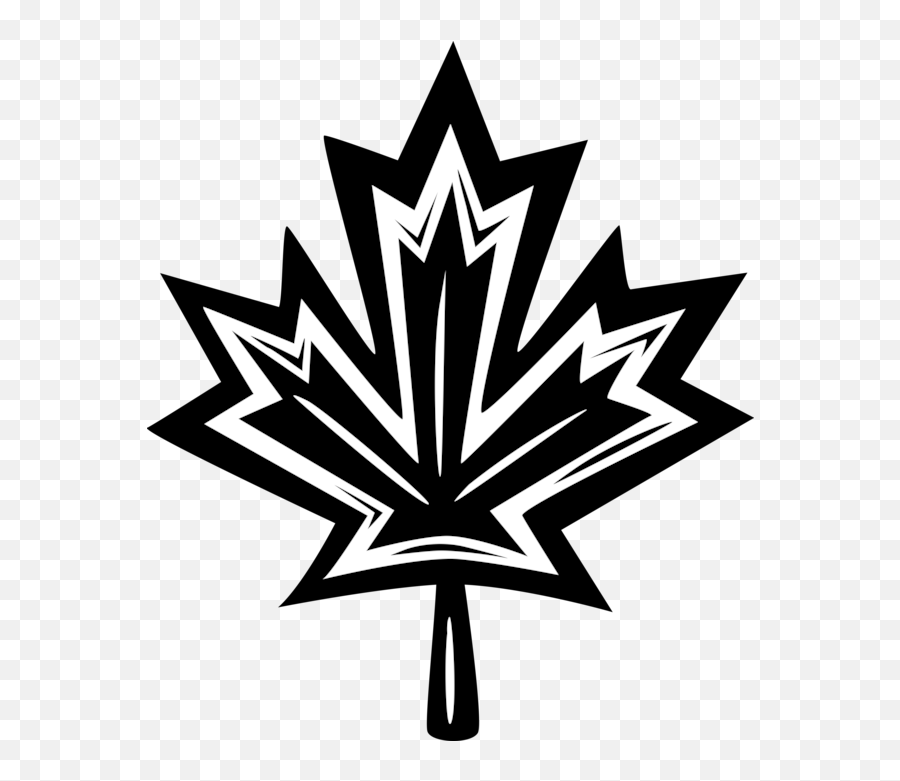 Maple Leaf Symbol Of Canada - Vector Image Emoji,Maple Leaf Clipart Black And White