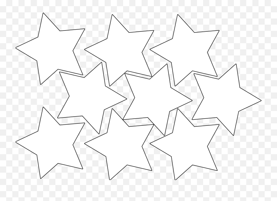 Magical Clipart Hollywood Star - Star Garland Printable Mini White Star Emoji,Black Star Clipart