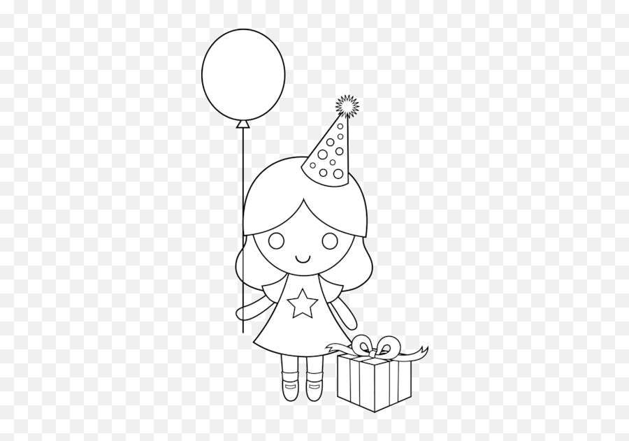 Download Happy Birthday Line Drawing At Getdrawings - Easy Emoji,Happy Birthday Black And White Clipart