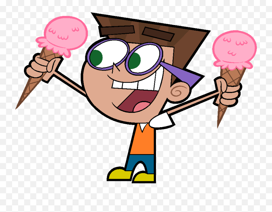 Boy Eating Ice Cream Clipart - Fairly All New Oddparents Eat Ice Cream Transparent Emoji,Parents Clipart