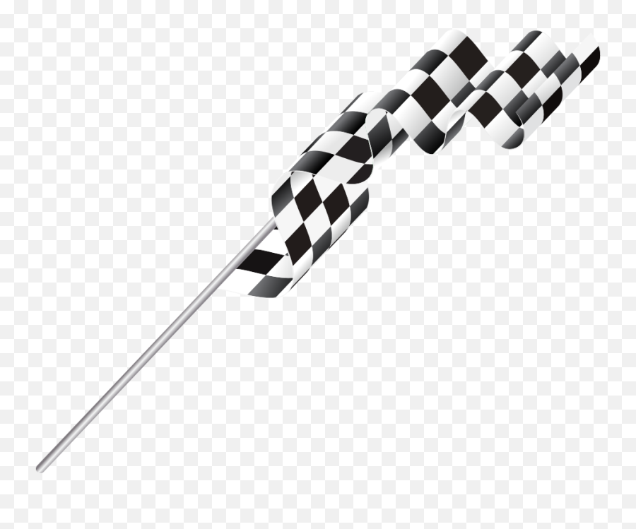 Clipart Elegant Racing Checkered Flag In - Png Download Emoji,Checkered Flag Clipart