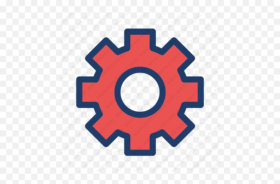 Download Gear Custom Settings Vector Icon Inventicons Emoji,Gear Icon Transparent