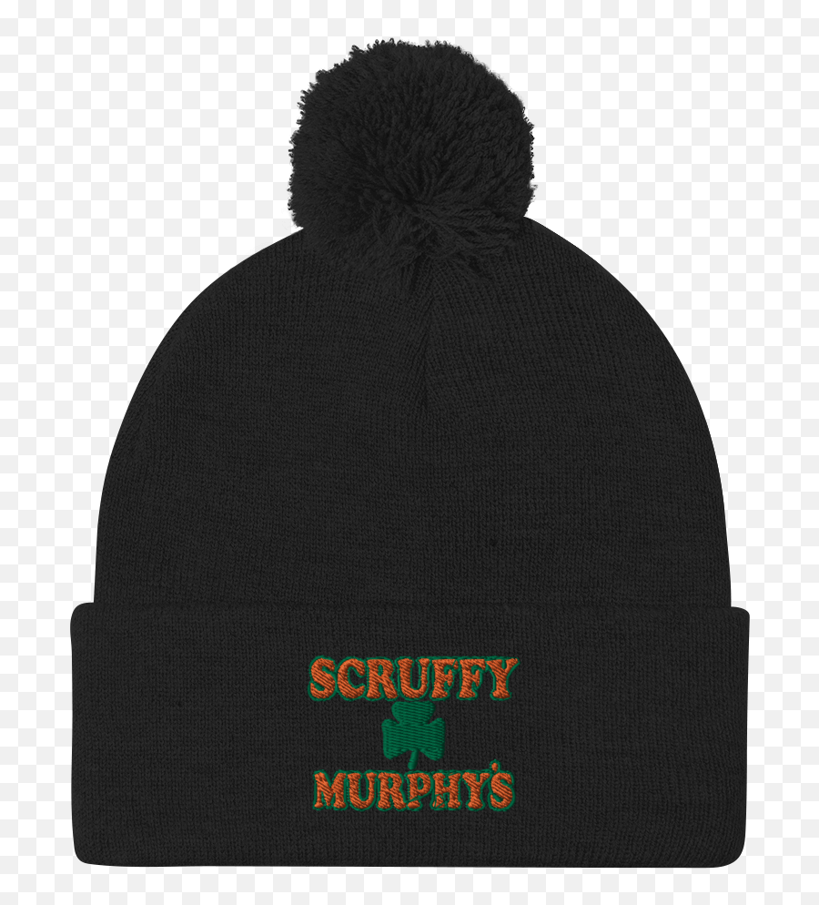 Scruffy Murphyu0027s Front Door Poofball Beanie U2014 Scruffy Murphyu0027s Emoji,Black Beanie Png