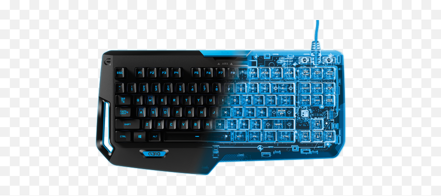Gaming Keyboard Png Image - Blue Gaming Keyboard Png Emoji,Keyboard Png