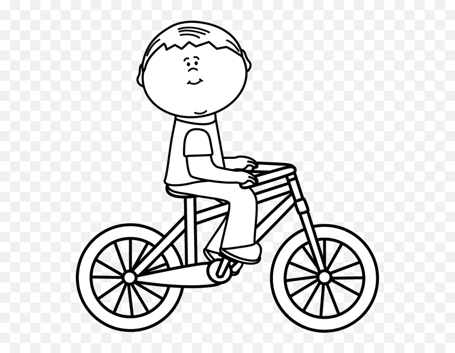 Bicycle Clip Art - Ride A Bike Clipart Black And White Emoji,Bike Clipart
