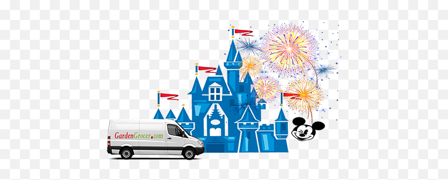 Download Garden Grocer Disney Logo - Magic Kingdom Logo Transparent Emoji,Magic Kingdom Logo