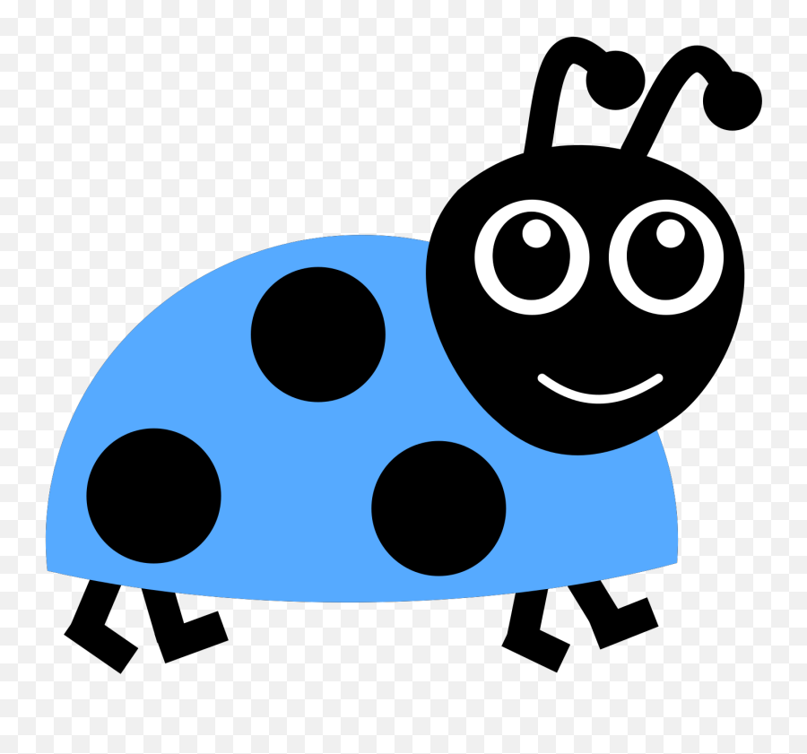 Blue Clipart Insect - Blue Bug Clipart Emoji,Insects Clipart