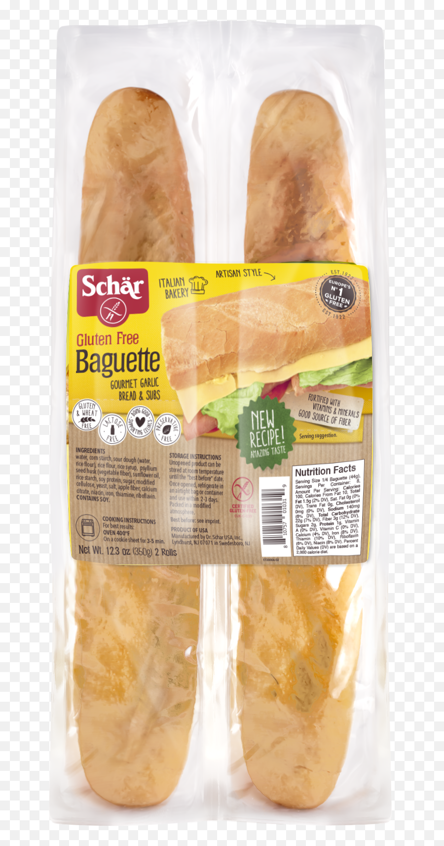 Buy Scharu0027s Gluten Free Par Baked Baguettes For Celiac People - Schar Baguette Emoji,Baguette Png
