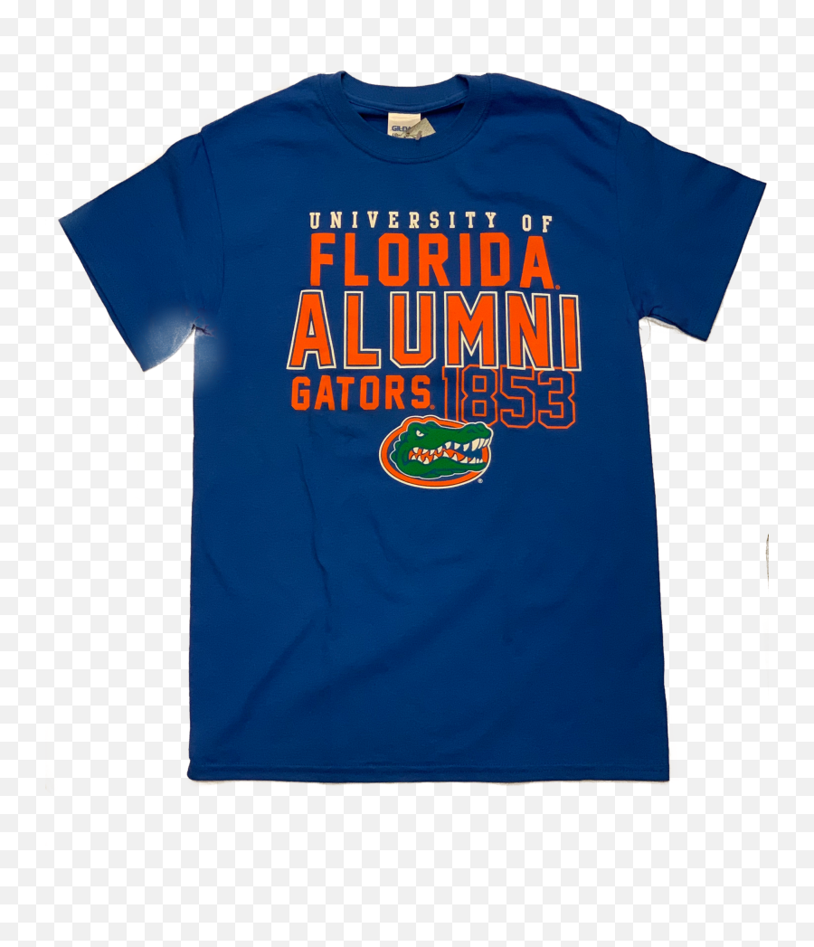 Florida Gators University Of Florida Alumni 1853 T - Shirt Short Sleeve Emoji,University Of Florida Logo