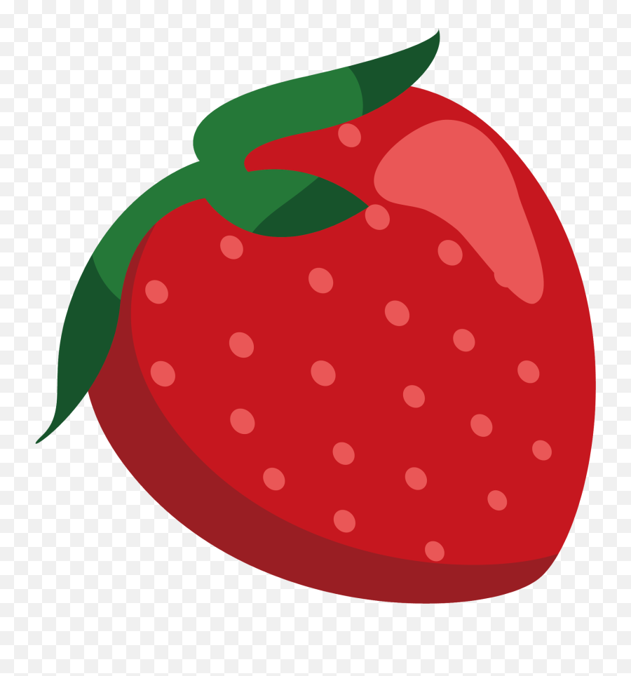 Cartoon Strawberry Png Transparent - Transparent Strawberry Vector Png Emoji,Strawberry Transparent Background