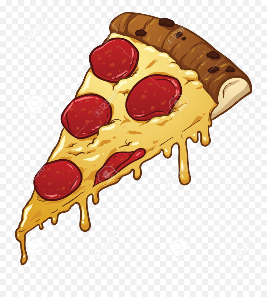 Library Of 1 2 Pizza Banner Transparent Library Png Files - Cartoon Pizza Slice Png Emoji,Pizza Clipart