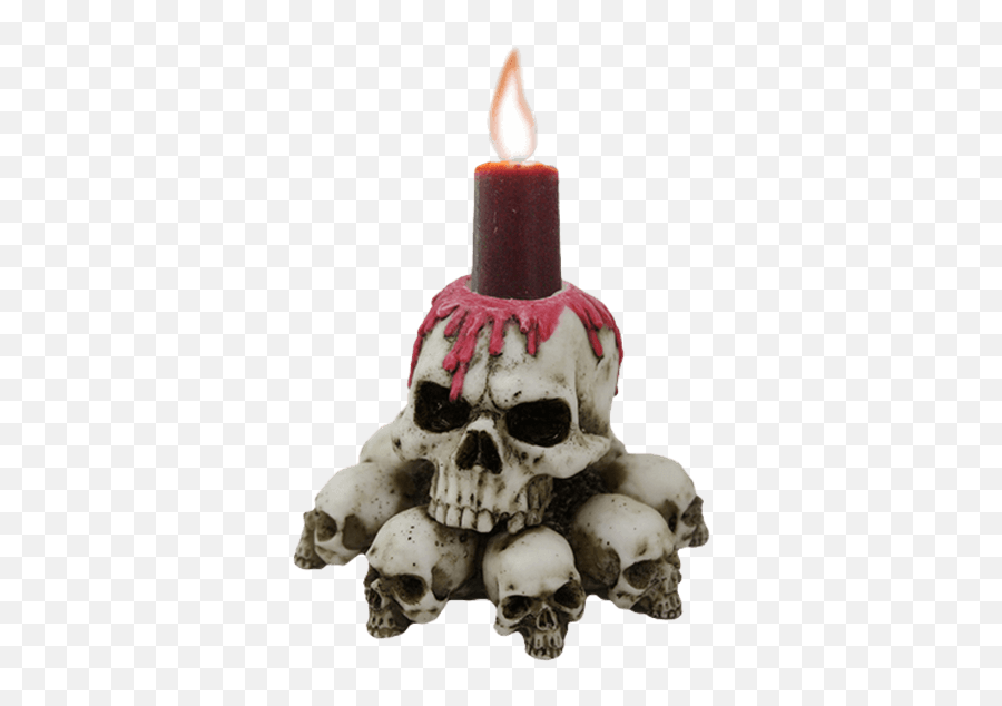 Red Skull - Skull Candle Holder Emoji,Red Skull Png