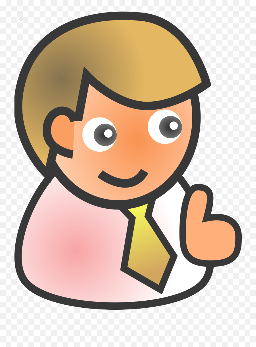 Business Man Smiling Clip Art - Ayudante De Cocina Dibujo Emoji,Smiling Clipart