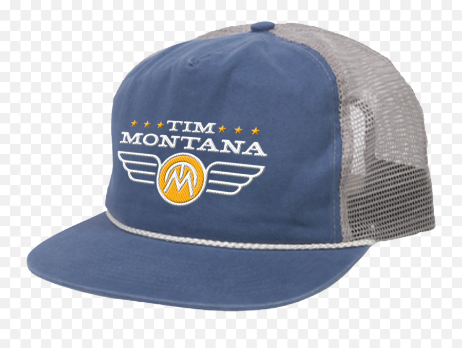 Tim Montana Logo Hat - Blue For Baseball Emoji,Montana Logo