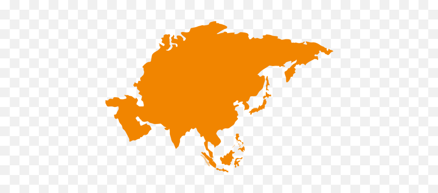 Asian Continental Map - Vector Asia Map Png Emoji,Asian Png