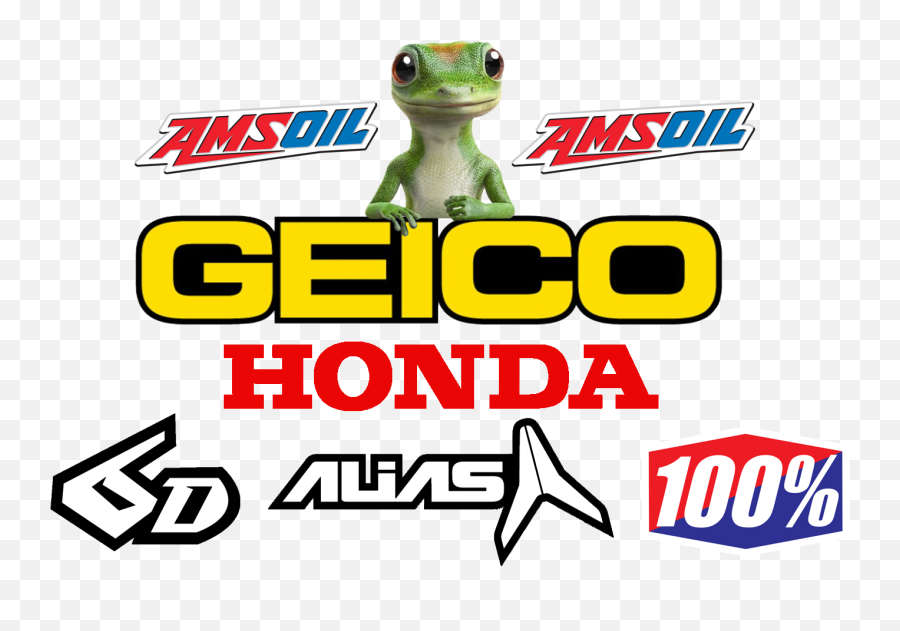 2018 Geico Honda Sx - Geico Honda Logo Png Emoji,Geico Logo