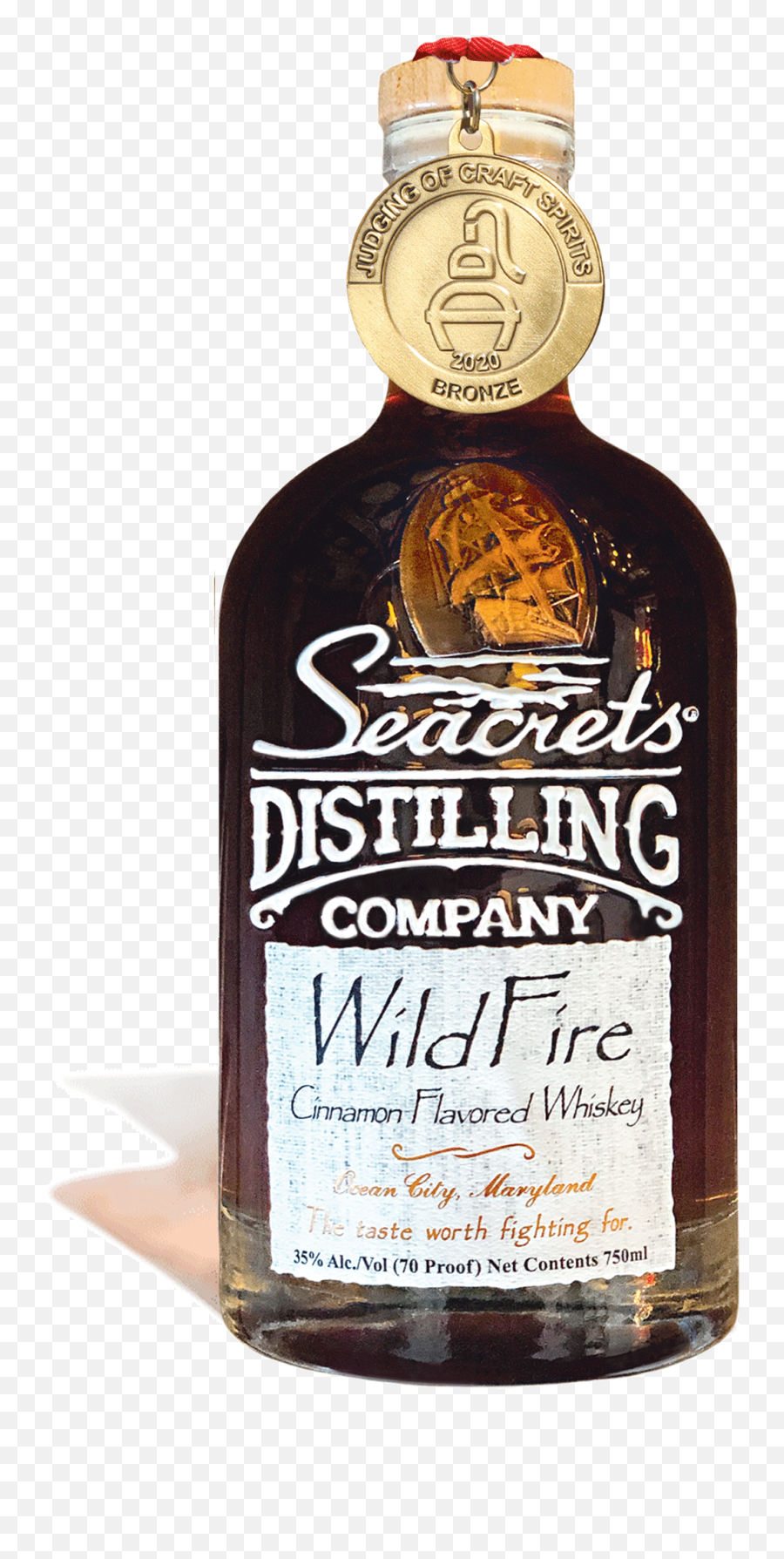 Limited Release Wildfire Whiskey Seacrets Homemade - Glass Bottle Emoji,Fireball Whiskey Logo