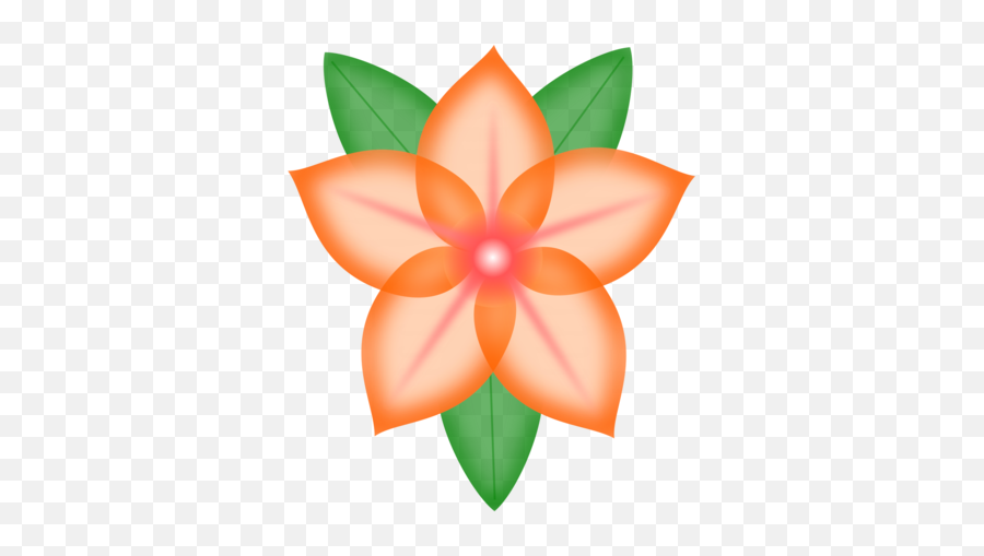 Orange Petal Flower Png Clipart Emoji,Orange Flowers Png