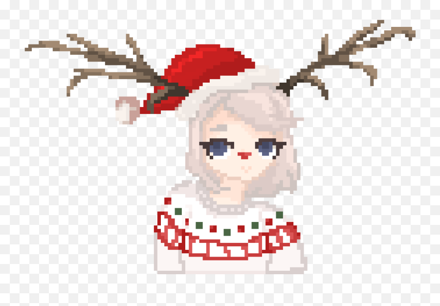 Christmas Jax Pixel Art Maker Emoji,Christmas Antlers Png