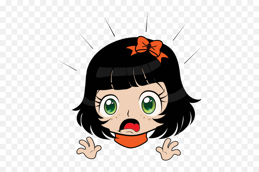 Disgusting Girl Manga Smiley Emoticon Clipart - Surprised Emoji,Sad Girl Clipart