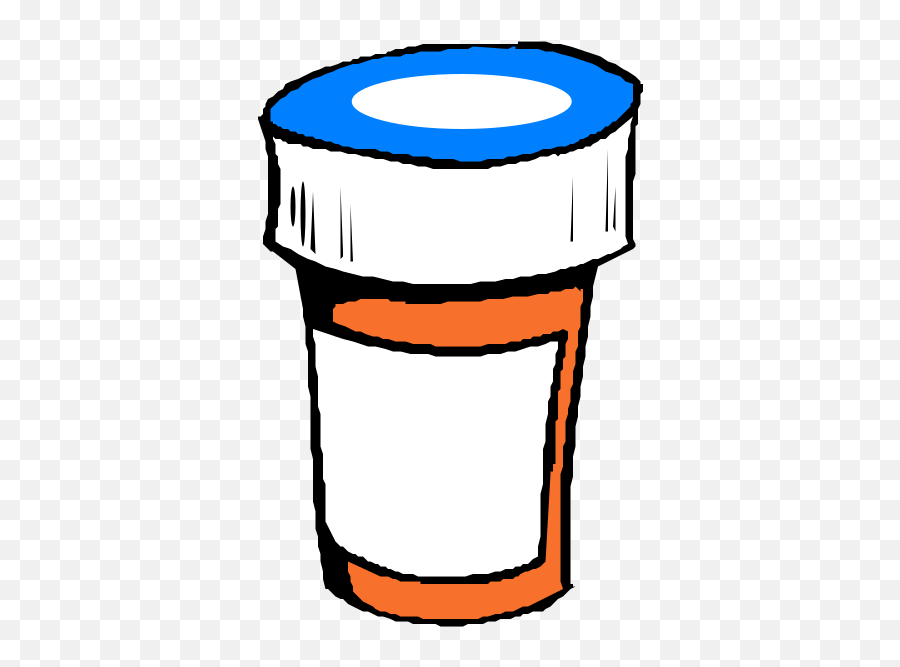 Pharmacy Bottle Clip Art - Blue Lid Svg Vector Pharmacy Emoji,Pharmacist Clipart