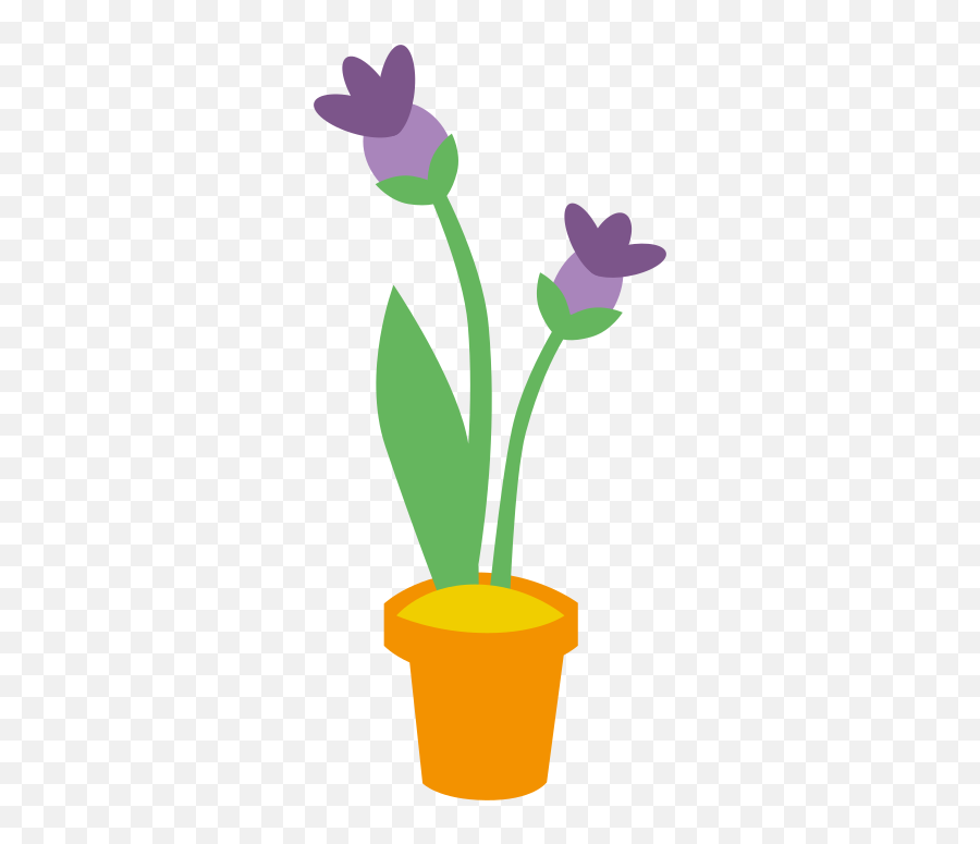 Purple Bloom Flower In Pot Clipart Free Svg File - Svgheartcom Crocus Emoji,Pot Clipart