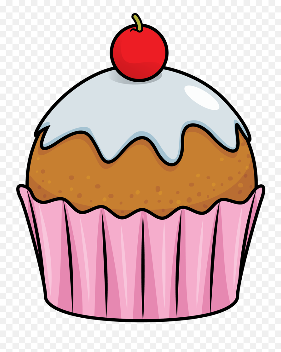 Free Clip Art - Clipart Of Cup Cake Emoji,Cupcake Clipart