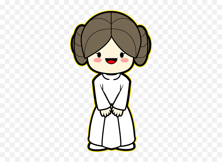 Star Wars Kawaii Saga Garotas Geeks Znodw6 - Clipart Suggest Emoji,Hair Bun Clipart