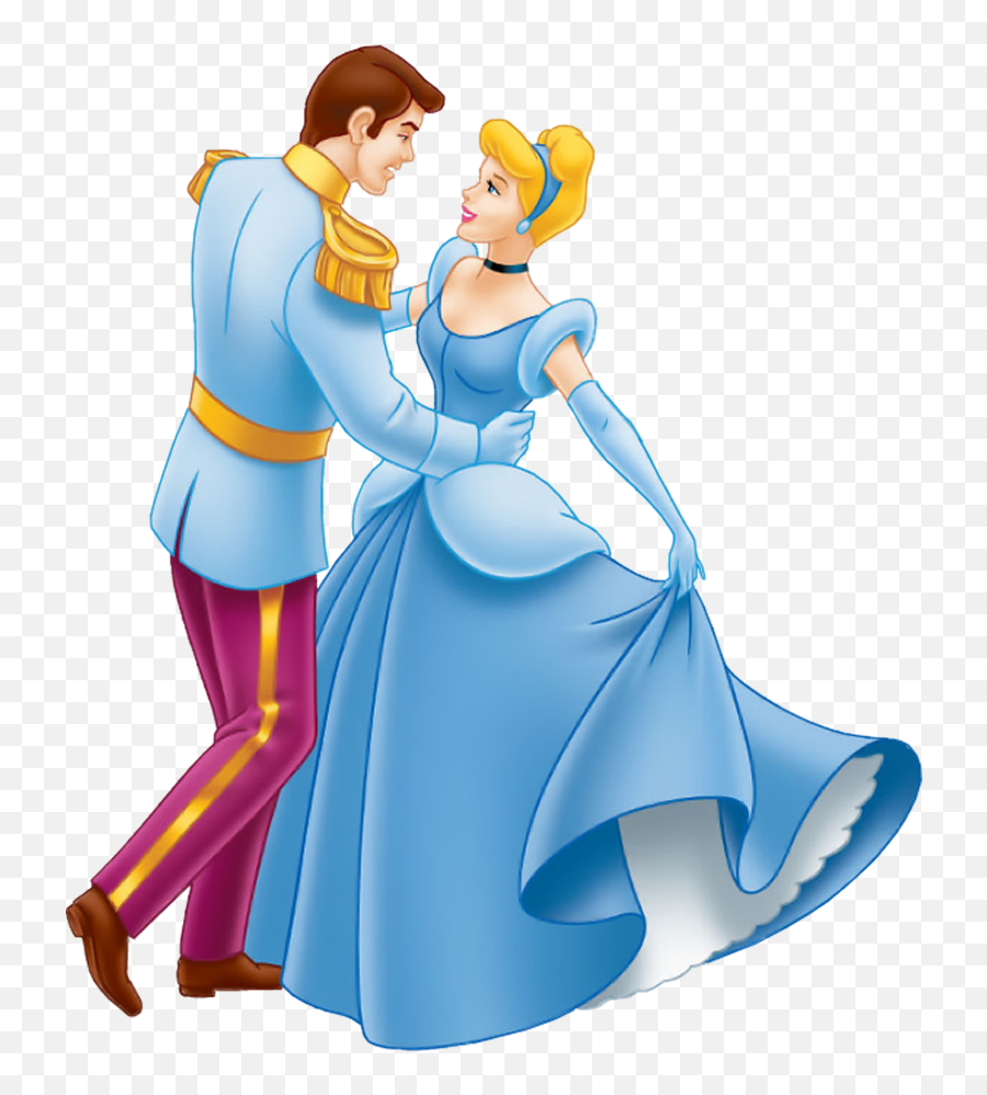 Cinderella Clipart Png File - Cinderella And Prince Png Emoji,Cinderella Clipart