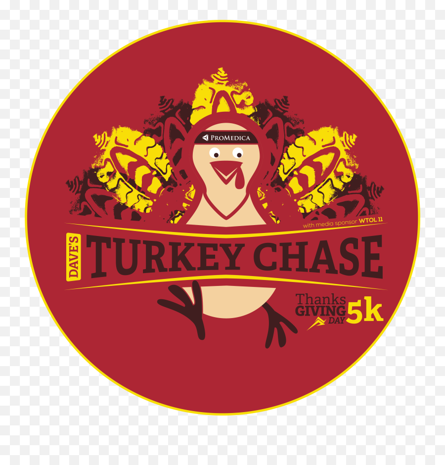Thanksgiving 5k Run - Daveu0027s Turkey Chase Presented By Language Emoji,Chase Logo