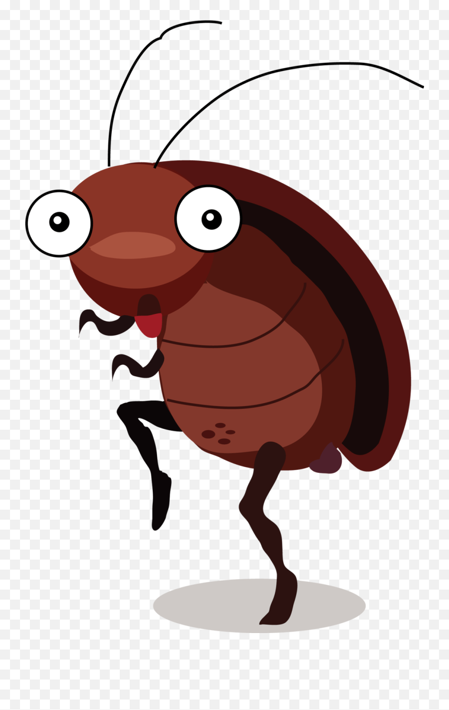 Insects Clipart Garden Creature - Cockroach Illustration Emoji,Insects Clipart