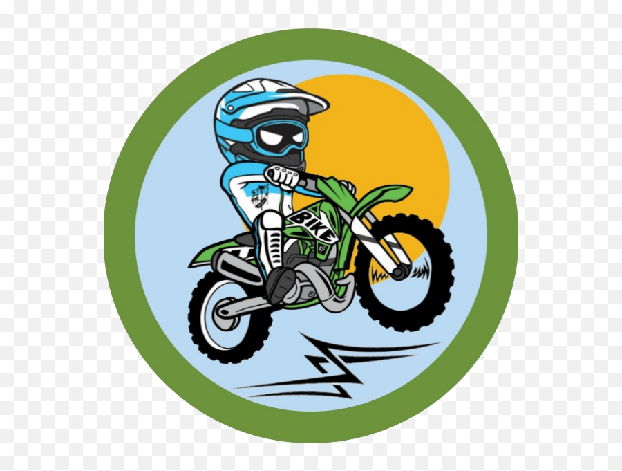 Metal Mulisha Green Biker - Cartoon Dirt Bike Rider Png Emoji,Metal Mulisha Logo