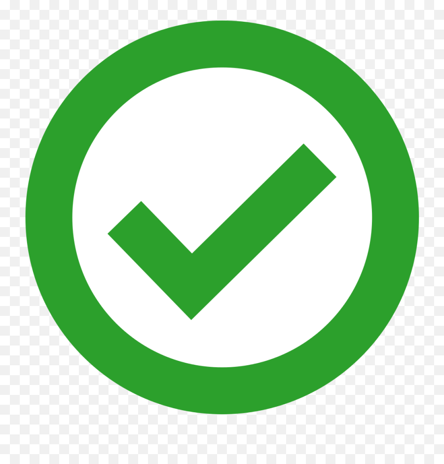 Green Check In Green Circle Transparent - Circle Green Check Emoji,Transparent Circle